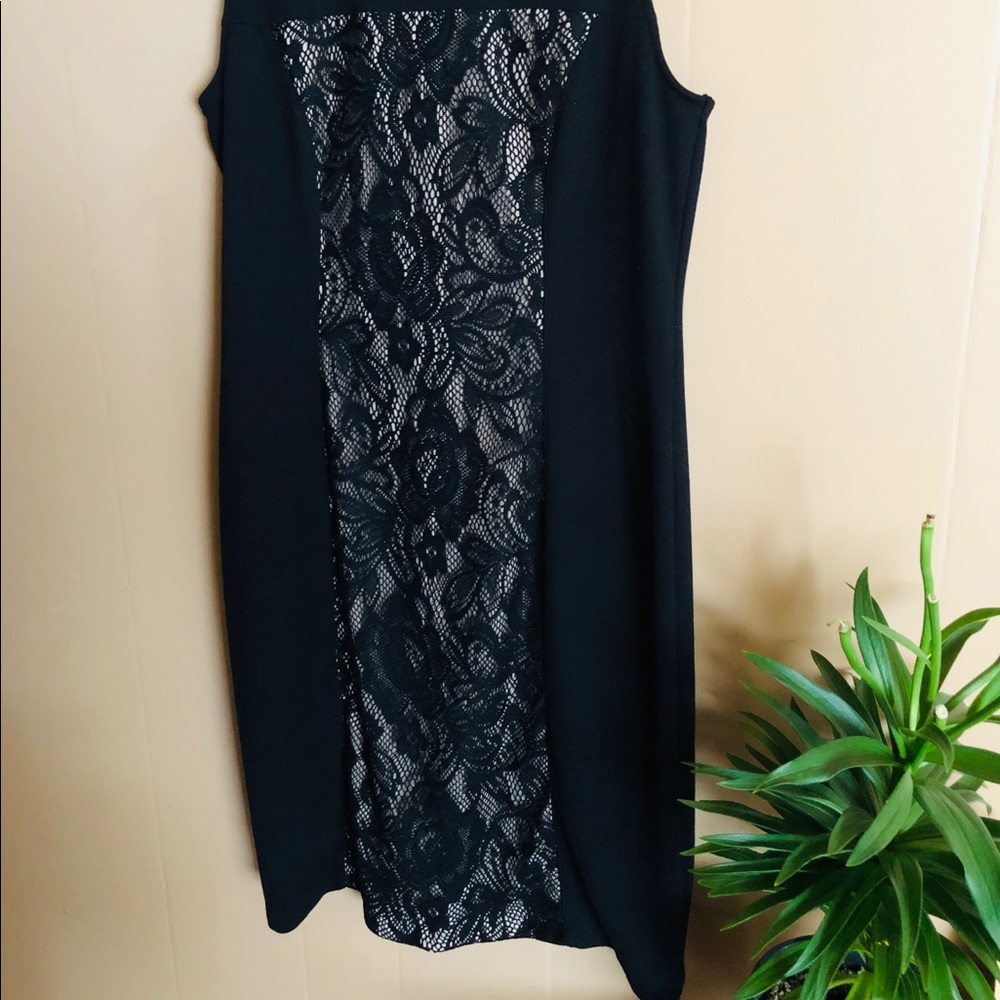 Black lace dress